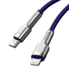 Kabel USB-C do Lightning Baseus Cafule, PD, 20W, 1m (fioletowy)
