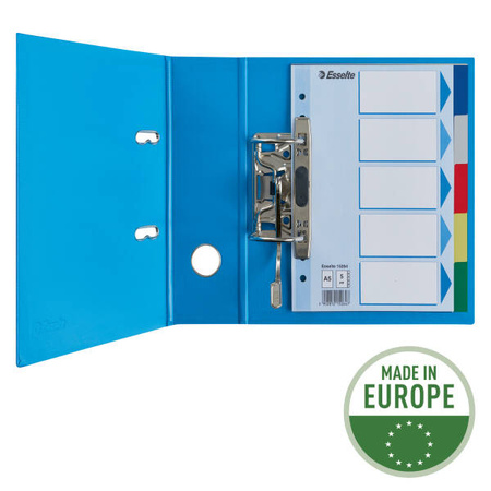 PRZEKŁADKI A5 ESSELTE 15264 MIX PP 5SZT