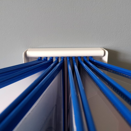 SYSTEM PREZENTACYJNY NAŚCIENNY Z 10 PANELAMI A4 LEVIATAN NIEBIESKI