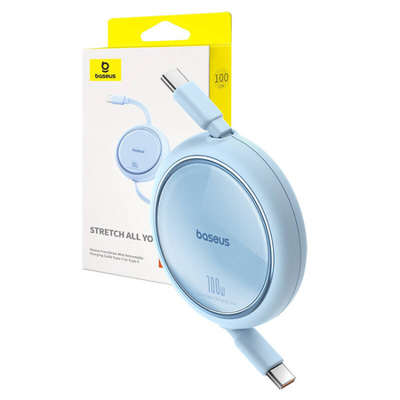 KABEL USB-C DO USB-C BASEUS FREE2DRAW, PD, 100W, 1M (NIEBIESKI)