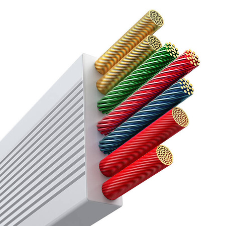 KABEL 3W1 BASEUS FREE2DRAW USB DO M+L+C 100W, 1,1 M (BIAŁY)