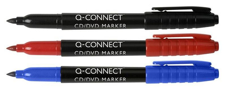 MARKER CD/DVD Q-CONNECT CZARNY 1MM