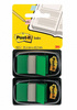 ZAKŁADKI INDEKSUJĄCE FOLIOWE 25,4X43,2MM 3M POST-IT® 680-G2EU ZIELONE 2X50SZT