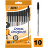 DŁUGOPIS JEDNORAZOWY BIC CRISTAL ORIGINAL 830864 CZARNY 1.0MM 10SZT