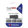 VERBATIM USB FLASH DISK, USB 2.0, 64GB, TOUGHMAX, CZARNY, 49332, USB A, KOMPOZYT KYRONMAX(TM)
