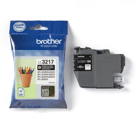 TUSZ ORYGINALNY BROTHER LC3217BK CZARNY 550 STRON