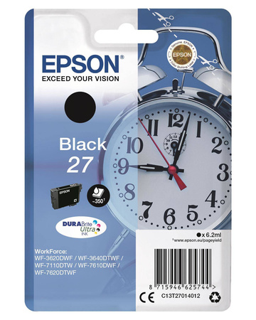TUSZ ORYGINALNY EPSON T2701 C13T27014012 CZARNY 6,2 ML