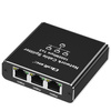 QOLTEC ROZDZIELACZ SPLITTER ETHERNET MINI SWITCH 1X3 RJ45 | 1000MB/S | USB-C | ALUMINIUM