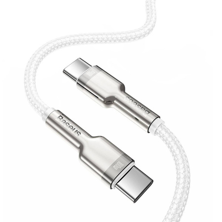 KABEL USB-C DO USB-C BASEUS CAFULE, 100W, 2M (BIAŁY)