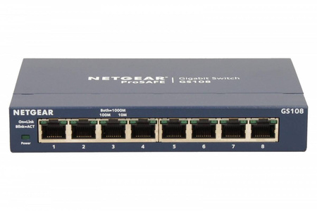 NETGEAR SWITCH UNMANAGED PLUS 8XGE - GS108GE