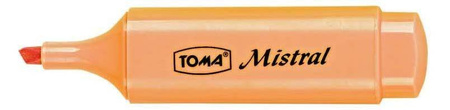 Zakreślacz TOMA MISTRAL TO-334 POM PASTEL pomarańczowy pastel 1-5mm
