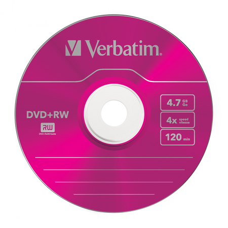 PŁYTA DVD+RW 4,7GB 4X VERBATIM DATALIFE PLUS 43297 SLIM 5 SZT.