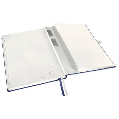 NOTATNIK A4 LEITZ STYLE 44760069 TYTANOWY BŁĘKIT W KRATKĘ TWARDA OPRAWA 80 KARTEK
