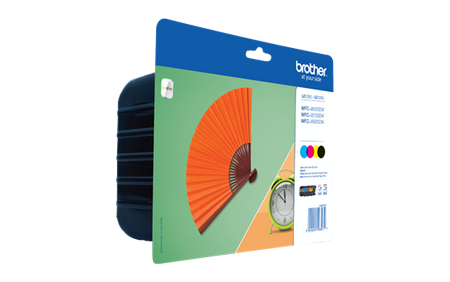 TUSZ ORYGINALNY BROTHER LC129XLVALBP CMYK 2400BK/3*1200 CMY STRON