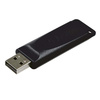 VERBATIM USB FLASH DISK, USB 2.0, 64GB, SLIDER, CZARNY, 98698, USB A, Z WYSUWANYM ZŁĄCZEM