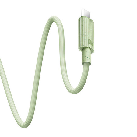 Kabel szybko ładujący Baseus USB do USB-C Habitat Series 100W, 1m (zielony)