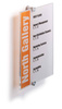 TABLICZKA INFORMACYJNA PIONOWA A4 DURABLE CRYSTAL SIGN 482519 PRZEZROCZYSTA