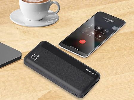 TRACER POWERBANK PARKER 10000MAH 2A CZARNY
