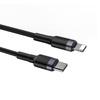 KABEL USB-C DO LIGHTNING PD BASEUS CAFULE, 18W, 1M (CZARNO-SZARY)