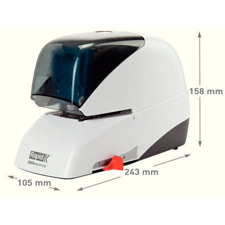 ZSZYWACZ ELEKTRYCZNY RAPID SUPREME 5050E BIAŁY, CZARNY 50 KARTEK