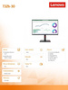 LENOVO MONITOR 31,5 CALI THINKVISION T32H-30 63D3GAT1EU