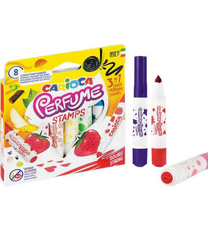 FLAMASTRY ZAPACHOWE CARIOCA 42988 PERFUME STAMPS 160-2202 MIX*8SZT