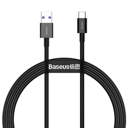 KABEL USB DO USB-C BASEUS SUPERIOR SERIES, 66W, 1M (CZARNY)