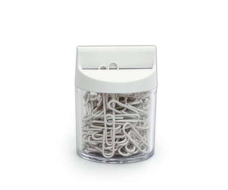 SPINACZE OKRĄGŁE 28MM VICTORY OFFICE PRODUCTS 6028M100-02 BIAŁE METALOWEPOWLEKANE W POJEMNIKU MAGNETYCZNYM 100SZT