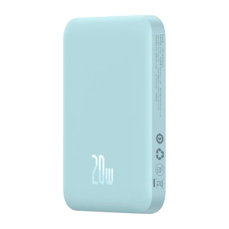 POWERBANK MAGNETYCZNY BASEUS MAGNETIC MINI 6000MAH, USB-C 20W MAGSAFE (NIEBIESKI)