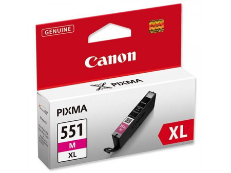 TUSZ ORYGINALNY CANON CLI551M XL 6445B001 MAGENTA 11 ML