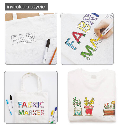 MARKERY DO TKANIN MONAMI FABRIC MARKER 470 170-2785 MIX*8 PĘDZELKOWA 8SZT