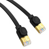 KABEL SIECIOWY BASEUS HIGH SPEED, ETHERNET RJ45, GIGABIT, CAT.7, 1M (CZARNY)