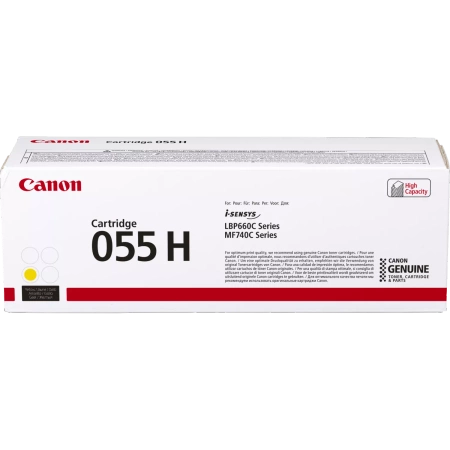 CANON ORYGINALNY TONER 055YH, YELLOW, 5900S, 3017C002, HIGH CAPACITY, CANON MF742CDW, MF744CDW, MF746CX, LBP663CDW, LBP664CX, O