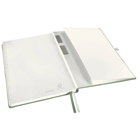 NOTATNIK A4 LEITZ STYLE 44760053 PISTACJOWA ZIELEŃ W KRATKĘ TWARDA OPRAWA 80 KARTEK