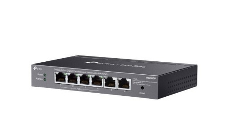 TP-LINK PRZEŁĄCZNIK OMADA 6-PORT ES206GP  EASY MANAGED SWITCH WITH 4-PORT POE+    PORT: 4× GIGABIT POE+ PORTS, 2X GIGABIT NON-POE PORTS