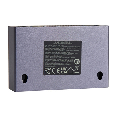 Switch ETHERNET UGREEN CM633 5-portowy Gigabit (czarny)