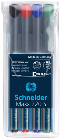 FOLIOPISY SCHNEIDER MAXX 220 MIX KOLORÓW S 4SZT