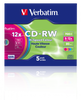 PŁYTA CD-RW 700MB 12X VERBATIM DATALIFE PLUS 43167 SLIM 5 SZT.
