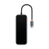 Adapter 4w1 Baseus Hub USB-C na 4xUSB 3.0 (ciemny szary)