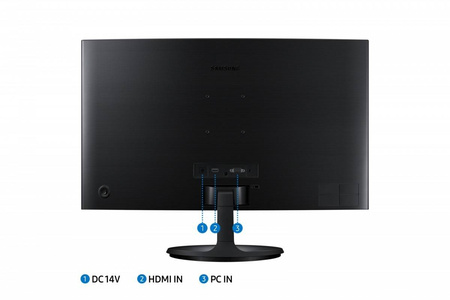 SAMSUNG MONITOR 24 CALE LS24C360EAUXEN VA 1920X1080 FHD 16:9 1XD-SUB 1XHDMI 4 MS (GTG) ZAKRZYWIONY 2 LATA D2D