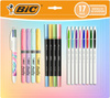 ZESTAW DŁUGOPIS 4 COLOURS DECORS TIE DYE 4 ZAKREŚLACZE HIGHLIGHTER GRIP PASTEL BIC KIDS PASTEL 503836 4 PASTELOWE PISAKI INTENSITY DUAL TIP 8 DŁUGOPISÓW CRISTAL UP