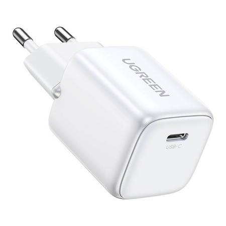 ŁADOWARKA SIECIOWA UGREEN 15324 NEXODE MINI, USB-C, PD3.0, QC4.0, GAN, 20W (BIAŁY)