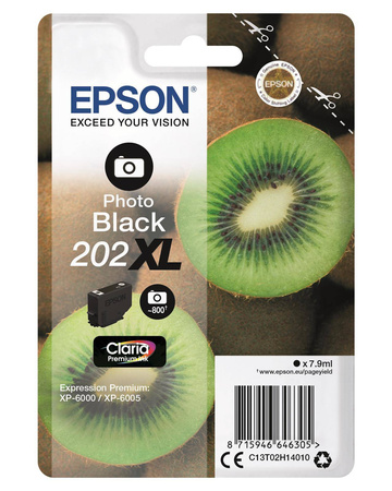 TUSZ ORYGINALNY EPSON T02H1 C13T02H14010 PHOTO CZARNY 800 STRON