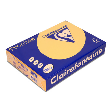 PAPIER KSERO KOLOR A4 TROPHEE ZŁOTY ŻÓŁTY 160G 250 ARK