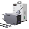 Ładowarka sieciowa UGREEN Nexode Pro 65W USB-A+2xUSB-C + USB-C 1.5m (czarna)