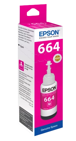 TUSZ ORYGINALNY EPSON 664 T66434A C13T66434A MAGENTA 6400 STRON