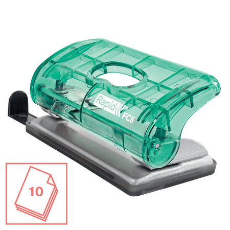 DZIURKACZ RAPID COLOUR'BREEZE FC5 ZIELONY 10 KARTEK 2 OTW. 80 MM