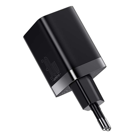 ŁADOWARKA SIECIOWA BASEUS SUPER SI PRO QUICK CHARGER USB + USB-C 30W (CZARNA)