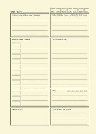 NOTES Z ORGANIZEREM 165X230MM DONAU LIFE ZIELONY 80 KART