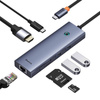 HUB 7W1 BASEUS ULTRAJOY 7-PORT ( USB-C DO 1XHDMI4K@30HZ + 2XUSB 3.0 + 1XPD +RJ45 + SD/TF3.0)
